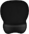 EooCoo Mouse Pad with Wrist Support,Ergonomic Mousepad with Memory Foam Wrist Rest,Mouse Mat Non-Slip Rubber Base,4mm Ultra Thin Wear Resistant Matt Desk Accessories for PC Laptop,Gaming,Office,Black