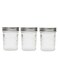 Glass Canister with Airtight Metal Lid 200ml, Pack of 3