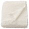 Crinkle-Knit Recycled Polyester Throw with Fringes, Off-White, 130x170 cm