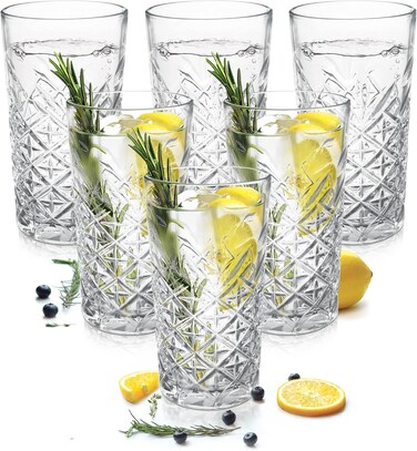 by Milton Barley Water Glass Tumbler Set of 6