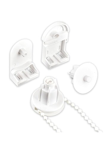 TERRIFI Roller Blind Fittings, 25mm Child Safe Plastic Spare Roller Blind with 3m Roller Blind Chain, Replacement Repair Kit for Windows, Durable and Versatile, for Curtain Rods/Roller Blind Brackets