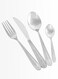 East 24 Piece Stainless Steel Cutlery Set, Border Design Flatware Silverware Set for Daily use in Home / Office / Party, Knife Fork Spoon Eating Utensils Set Service for 6, Mirror Polish &amp; Dishwasher Safe