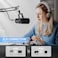 FDUCE SL40X XLR Dynamic Microphone kit for Vocal Recording, Podcasting, Gaming, Live Streaming&amp;Broadcasting, All Metal Cardioid Mic, Voice-Isolating Technology -Black