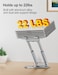 Tounee Telescopic Laptop Stand for Desk with 360&deg; Swivel Base, Sit to Stand, Height Adjustable, Portable Riser Holder for Good Posture, Compatible with MacBook Pro, All Laptops 10-17" (SILVER)
