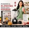 2-in-1 Multifunction Blender Grinder 500W, 1.5L Jar, 4 Speed with Pulse, Ice Crush, Black