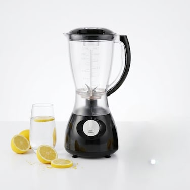 2-in-1 Multifunction Blender Grinder 500W, 1.5L Jar, 4 Speed with Pulse, Ice Crush, Black
