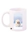 Bird Printed Mug White/Blue