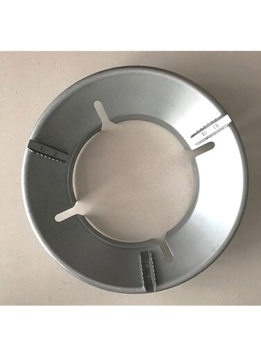 Wok Ring/Non Slip Stove Stainless Iron Fire Stove Cover Energy Saving Gas Hood Windproof Gather Fire Kitchen Pan Holder Stand Stove Rack for Gas Hob - Gas Stove (4 openings)