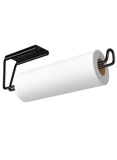Paper Towels Holder, Wall Mounted Paper Towel Holders Napkin Holders for Kitchen Self-Adhesive or Drilling, for Kitchen Bathroom