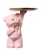 ANKICK Storage Tray Statue Key Holder Figurine, Candy Jewelry Earrings Lipsticks Tray, Cute Bear Statues with Dish, Bear Sculptures Key Bowl Dish Decorative Trays for Home &amp; Office Decor
