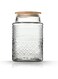 Prettidecor Glass Storage Jar, Glass Food Storage Containers with Bamboo Lid, Kitchen Containers Cereal Canisters, Decorative Jar for Candy Snack Cookies Coffee Tea Nuts 60FL OZ Glass Jars with Lids