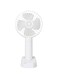 Battery Hand Hold Fan Hand Hold Battery Fan Electric Fan Handhold Hand Hold Battery Operated Fan Electric Handhold Fan Handhold Fans For Women (White)