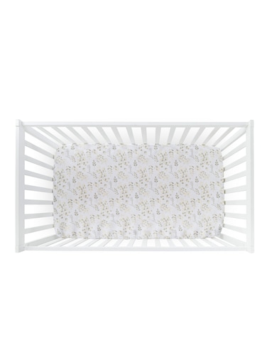 Baby Cot/Crib Fitted Sheet, Lovable, 100% Cotton Muslin, Soft &amp; Breathable, Includes 1 Fitted Sheet, Size Up to 70x140 cm