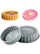 Pack 10 Inch Silicone Bundt Cake With 8 Inch Pan Set - Nonstick Baking Mold for Pound Cake, Jello, Bread &amp; Brownies, Dishwasher Safe, Grey