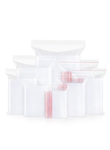 Storage PE Plastic Clear Bag 200pcs