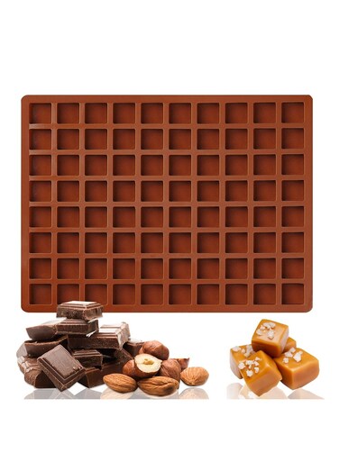80 Cavities Mini Square Candy Baking Silicone Molds