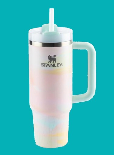 Quencher H2.0 40oz Vacuum Insulated Tumbler &acirc;&euro;&ldquo; Stylish Brush Strokes Stainless Steel Travel Mug &acirc;&euro;&ldquo; Keeps Drinks Hot for 7 Hours &amp; Cold for 24 Hours &acirc;&euro;&ldquo; Leakproof, Durable &amp; BPA-Free &acirc;&euro;&ldquo; Includes Reusable Lid &amp; Straw &acirc;&euro;&ldquo; Perfect for Water, Coffee, Iced Tea &amp; Smoothies