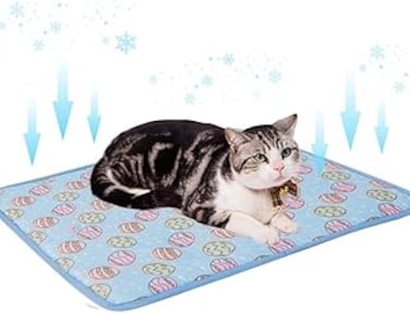 Generic Dog Cooling Mat, Washable Cat Cooling Mat Summer Self Pet Cooling Pads for Dogs Cats Indoor Outdoor