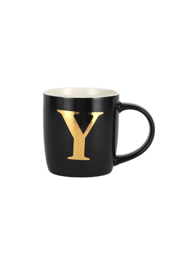 385ml (13 oz) Alpha New Bone Mug RF11876 English Alphabet Print, 26 Variants A-Z for Hot and Cold Drinks Food-Grade, Non-Toxic and Safe to Use, Dishwasher Safe Assorted Colors