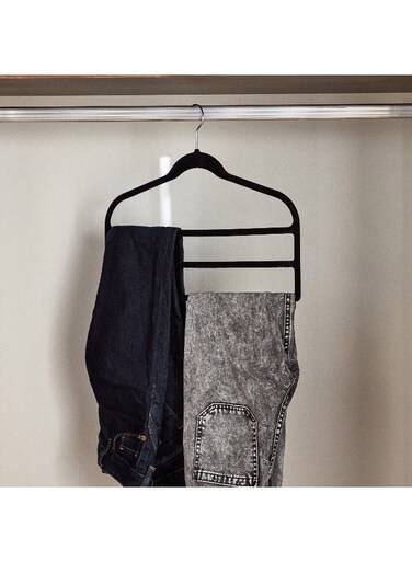 Box Velvet Hanger With 3 Bars