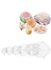 Solider 6 Pack Silicone Stretch Lids Silicone Stretch Fresh Food Cover BPA-Free Stretch Lid Various Sizes Stack able Reusable Flexible to Fit All Shape of Containers