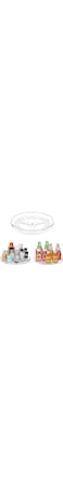 SYOSI Lazy Susan Organizer, 9" Clear Rotating Turntable Spice Rack for Kitchen Cabinet, Pantry, Fridge, Bathroom, and Vanity Makeup Storage