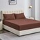 MUSA&Acirc;&reg; 3 Piece Fitted Sheet Set - Hotel Quality Cotton Bedding in Brown (150 x 200cm)