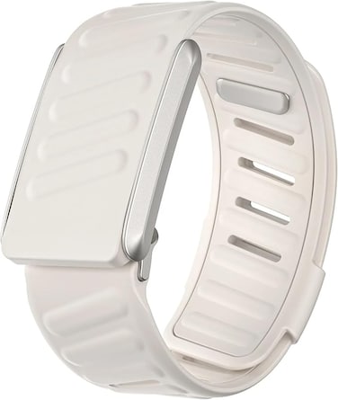 specton    Comfort Durable Silicone Wristband Compatible with WHOOP 4.0 Band, Soft Silicone Sports Loop Strap for Men &amp; Women, with U Shapped Connector Starlight