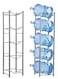 5 Bottles Storage Rack 5 Tier Reinforced Carbon Steel Heavy Duty 5-Gallon Water Cane Jug Holder Cooler Organizer Shelf for Home Kitchen Office Garages Restaurant Gym Stand Shelves