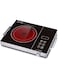 SYXUMLKLS Portable Infrared Burner 3500W Electric Burner with Timer-Electric Hot Plate Touch Control Panel Adjustable Heating Power Glass Plate Electric Cooktop for Cooking