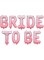PartyDeco Foil Balloon Bride to be, 350x45 cm, pink