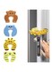 Goodern 4 Pcs Cartoon Animal Door Finger Pinch Guards,Soft Foam Anti-Slamming Baby Finger Protector,Prevent Finger Pinch Injuries Foam Cushion Safety Door Stopper for Parents Kids Toddlers-Style A