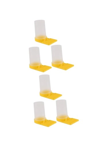 6 pcs bee drinking feeder patties for bees bee feeder bees water feeder small cup for bee water feeding cup for beehive drinking fountain beekeeping tools water dispenser