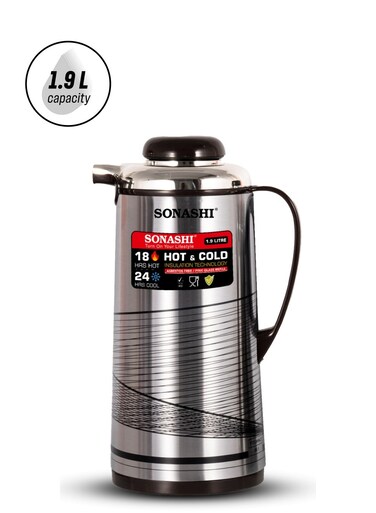 1.9L Vacuum Flask for Hot &amp; Cold Beverages   Portable Thermos for Keeping Hot/Cold 18 &amp; 24 Hours Retention   Easy to Clean   Ideal for Outings   Thermos/Vacuum Flask SVF-1900