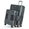 TACH Connectable 2 Pcs Luggage Set   20&quot; &amp; 28&quot; Spinner Luggage with TSA Locks   Hard Shell  Patented Built-In Connecting System Easily Links 6 Bags - Grey