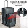 TACH Connectable 2 Pcs Luggage Set   20" &amp; 28" Spinner Luggage with TSA Locks   Hard Shell  Patented Built-In Connecting System Easily Links 6 Bags - Grey