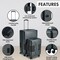TACH Connectable 2 Pcs Luggage Set   20&quot; &amp; 28&quot; Spinner Luggage with TSA Locks   Hard Shell  Patented Built-In Connecting System Easily Links 6 Bags - Grey