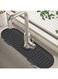 Sink Faucet Mat Drains Fast High Grade, Sink Splashing Guard Versatility Easy to Clean, Draining Pad Faucet 14x37cm, Water Catcher Mat for Kitchen Bathroom Clearance #, Black