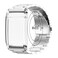 Replacement Strap For WHOOP 4.0 Three Beads Solid Metal Watch Band(Silver)