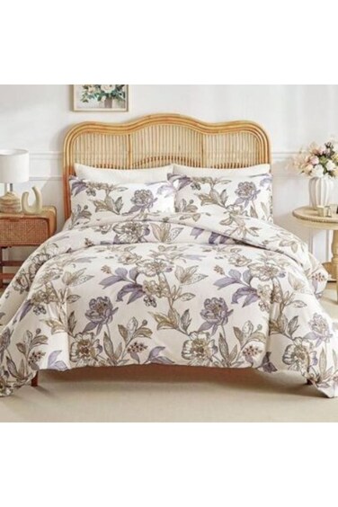 Home Queen size 6-piece floral damask duvet cover set