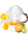 Geepas GCJ5384 25 Watt Citrus Juicer - Quick, Healthy, Nutritious Juices - Effortless Juicer With 2 Cones, Bi-Direction Twist, 1.2 Liter Capacity   2-Years Warranty