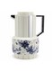 1L Vacuum Flask &acirc;&euro;&ldquo; Off White   Silver &amp; Blue Floral