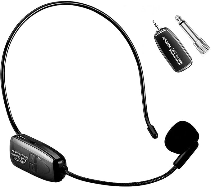Xiaokoa Xiaokoa Wireless Microphone Amplifier Microphone And Headset 2 IN1 Rechargeable 2 usb