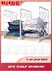 6 Pack Shelf Dividers,Premium Closet Organizer For Clutter,Free Spaces With Easy-Clip Attachment,Ideal For Kitchen,Bathroom,Office,and Laundry Room Shelves