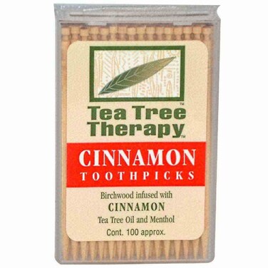 Tea Tree Therapy Cinnamon Tooth Picks 100's
