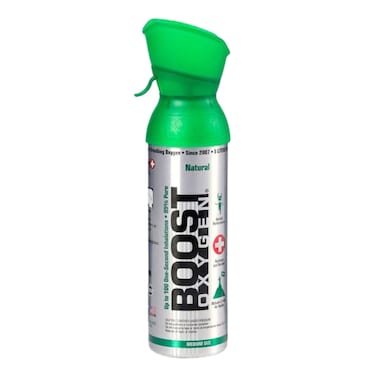 Boost Oxygen Medium Natural 5L Canister   Respiratory Support for Aerobic Recovery, Altitude, Performance &amp; Health (1 Pack)