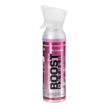 Boost Oxygen Medium Pink Grapefruit 5 Liter Canister   All-Natural Respiratory Support for Aerobic Recovery, Altitude, Performance and Health (1 Pack)