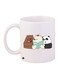 Bear Cartoon Printed Coffee Mug White/Brown/Black 11ounce