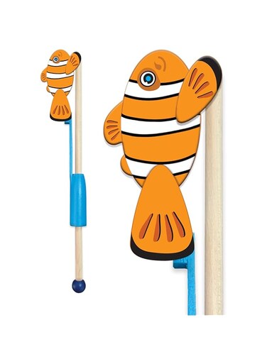 Delux Base Animal Acrobats - Clown Fish from A Wooden Sea Animal Toy for Toddlers and Kids