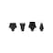 5-in-1 Rotary Shaver - Wet/Dry, DC260 Motor, 2-Speed, IPX7, Black